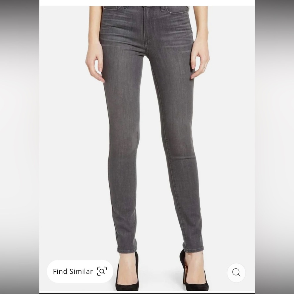 PAIGE Charcoal Skinny Jeans
